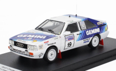 Trofeu Audi Quattro Coupe N 19 Rally Rac Lombard 1987 David Llewellin - Phil Short 1:43 Bílá Modrá