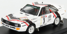 Trofeu Audi Quattro Sport N 1 Winner Rally Stadte 1984 - Start Race Version W.rohrl - C.geistdorfer 1:43 Bílá