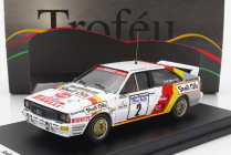 Trofeu Audi Quattro Sport N 2 Manx Isle Of Man Rally 1985 H.demuth - E.radaelli 1:43 Bílá Červená Žlutá