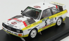 Trofeu Audi Sport Quattro Team Audi 3rd Rally Portugal 1985 W.rohrl - C.geistdorfer 1:43 Bílá Žlutá