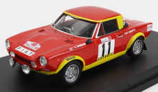 Trofeu Fiat 124 Abarth N 11 Rally Tap 1974 S.barbasio - P.sodano 1:43 Červená Žlutá