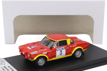 Trofeu Fiat 124 Abarth (night Version) N 3 3rd Rally 1000 Lakes 1974 Markku Alen - Ilkka Kivimaki 1:43 Červená Žlutá