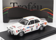 Trofeu Ford england Escort Mki (night Version) N 12 4th Rally Artic 1974 Markku Alen - Ilkka Kivimaki 1:43 Bílá