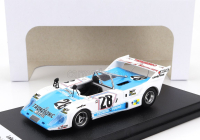 Trofeu Lola T294 1994cc S4 Team Societe Racing Organisation Course N 28 24h Le Mans 1975 Francois Servanin - Jacques Henry - Albert Dufrene 1:43 Bílá Světle Modrá