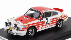 Trofeu Porsche 911 Carrera Rs Coupe (night Version) N 2 Rally Tour De Corse 1972 Gerard Larrousse - Christian Delferier 1:43 Bílá Červená