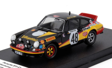 Trofeu Porsche 911 Carrera Rs Coupe (night Version) N 48 Rally Montecarlo 1976 Reiner Altenheimer - Gerd Blankenhagen 1:43 Černá Žlutá Červená