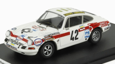 Trofeu Porsche 911s Coupe N 42 24h Le Mans 1971 Jean Mesange - Gerard Darton Merlin 1:43 Bílá Červená