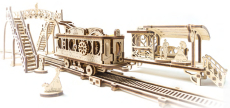 Ugears 3D dřevěné mechanické puzzle Mechanical Town tramvajová linka