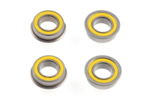 Ultra kuličkové ložiska 5x9x3mm s límcem, (4 ks.)