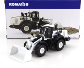 Universal hobbies Komatsu Wa475-10 Ruspa Gommata Tractor Scraper 2010 1:50 Bílá Černá