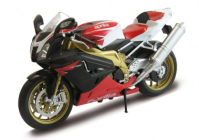 Welly motorka Aprilia RSV 1000R Factory červená 1:10