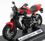 Welly Mv agusta Brutale 990r 2012 1:18 Červená Černá