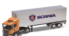 Welly Scania R730 V8 Tractor Truck Cassonato 2011 1:32 Oranžové Stříbro