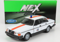 Welly Volvo 240 Gl Sos 901 Belgium Police 1986 1:24 Bílá Oranžová