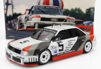 Werk83 Audi 90 Quattro Team Audi Sport N 5 500km Road America Imsa 1989 H.haywood - S.goodyear 1:18 Bílá Šedá Červená