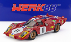 Werk83 Ferrari 512s 5.0l V12 Long Tail Team N.a.r.t.h. North American Racing N 11 4th 24h Le Mans 1970 Ronnie Bucknum - Sam Posey 1:18 Red
