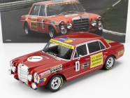 Werk83 Mercedes benz 300 Sel 6.8 Team Mercedes Amg N 1 24h Nurburgring 1972 Hans Heyer - Thomas Betzler 1:18 Red