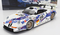 Werk83 Porsche 911 Gt1 3.2l Turbo Team Porsche Ag Mobil1 N 26 3rd 24h Le Mans 1996 Y.dalmas -  K.wendlinger - S.goodyear 1:18 Bílá Modrá