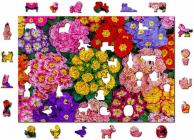 Wooden City dřevěné puzzle - Květiny L
