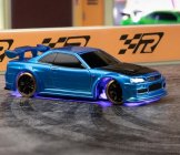 ROZBALENO - 1/76 C64 DRIFT RC Car RTR (modrá metalíza)