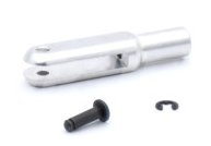 2145 Vidlička Dural, Délka 23mm, Šířka drážky 2, Čep pr.1,6mm, Otvor pr.2mm, 6ks