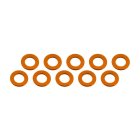3x6x0,5mm alu podložky oranžové (10 ks.)
