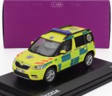Abrex Škoda Yeti Suv Facelift (restyling) Ambulance 2013 1:43 Žlutá Zelená