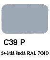 Agama Email C38 P Světlá šedá RAL 7040