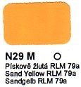 Agama Email N29 M Pískově žlutá RLM 79a