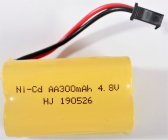 Akumulátor Ni-Cd 300 mAh 4,8V