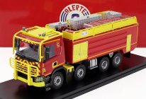 Alerte Scania P450 Tanker Truck Gallin Ccfs 13400 32t Sapeurs Pompiers 4-assi 2019 1:43 Červená Žlutá