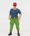 American diorama Figures Firefighters - Off Duty 1:18 Modrá Zelená
