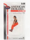 American diorama Figures Girl Hip Hop - 4 1:18 Oranžová Černá