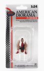 American diorama Figures Man Basketball 1:24 Růžová Červená Černá