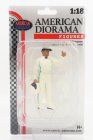 American diorama Figures Man Racing Legend 2000s-a 1:18 Bílá Zelená