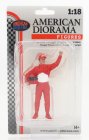 American diorama Figures Man Racing Legend 90s-b 1:18 Red
