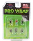 American diorama Figures Set 6x Pro Wrap 1:64 Různé