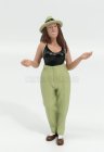 American diorama Figures Tanya - Woman Hanging Out Ii 1:18 Zelená Černá