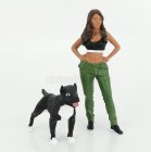 American diorama Figures Woman - Lowriderz Iv 1:18 Zelená Černá