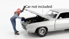 American diorama Figures Woman Mechanic - Donna Meccanico - Ii 1:18 Blue