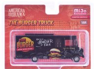 American diorama Truck The Van Burger Food Truck 2016 1:64 Black