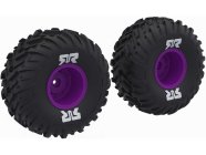 Arrma kolo s pneu dBoots Cut Chevron, disk fialový (2)