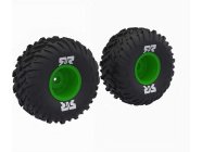 Arrma kolo s pneu dBoots Cut Chevron, disk zelený (2)