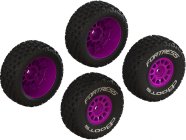 Arrma kolo s pneu dBoots Fortress, disk růžový (4): Grom