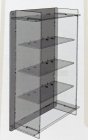 Atlantic Vetrina display box Espositore - For 4 Cars 1/18 Lungh.lenght Cm 36.8 X Largh.width Cm 12.5 X Alt.height Cm 57.4 (altezza Utile Tra I Ripiani Cm 12.0 Inner Height Among Shelves) 1:18 Plastový Displej
