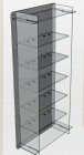 Atlantic Vetrina display box Espositore - For 6 Cars 1/18 Lungh.lenght Cm 36.8 X Largh.width Cm 12.5 X Alt.height Cm 82.5 (altezza Utile Tra I Ripiani Cm 12.0 Inner Height Among Shelves) 1:18 Plastový Displej