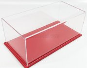 Atlantic Vetrina display box Maranello Base In Pelle Rossa - Leather Base Red - Lungh.lenght Cm 32.5 X Largh.width Cm 16.5 X Alt.height Cm 12.5 (altezza Interna 11.5 Cm ) 1:18 Plastový Displej