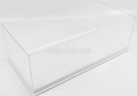 Atlantic Vetrina display box Molhouse Base In Pelle Bianca - Leather Base White - Lungh.lenght Cm 51 X Largh.width Cm 24 X Alt.height Cm 19 (altezza Interna 15.3 Cm ) 1:12 Plastový Displej