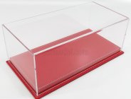 Atlantic Vetrina display box Molhouse Base In Pelle Rossa - Leather Base Red - Lungh.lenght Cm 32.5 X Largh.width Cm 16.5 X Alt.height Cm 12.5 (altezza Interna 10.6 Cm ) 1:18 Plastový Displej
