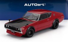 Autoart Nissan Skyline 2000 Gt-r (kpgc110) Tuned Version Coupe 1973 1:18 Červená Černá